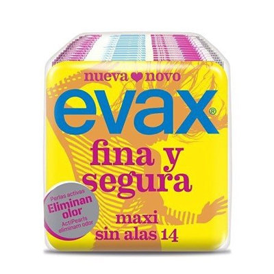 COMPRESAS EVAX FINA Y SEGURA MAXI 13 UND