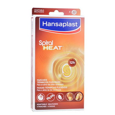 Hansaplast Spiral Heat Parches Térmicos Adaptables, 4 uds
