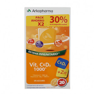 VITAMINA C & D3  20 COMP. X 2