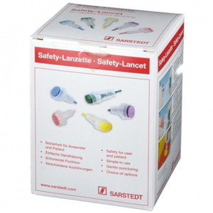 LANCETAS SAFETY EXTRA 18 GRAMOS 200 UD