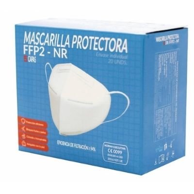 Pack de 5 Mascarilla (FFP2) de protección Nivel FFP2 + gel hidroalcoholico  • Compre Medias
