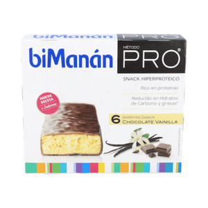 BIMANAN PRO BARRITAS CHOCO-VAINILLA 6 UD