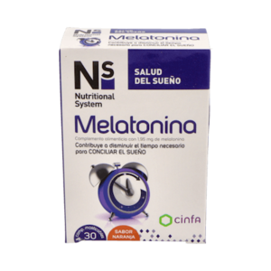 NS MELATONINA 30 COMP. MASTICAB.NARANJA