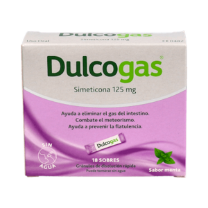 DULCOGAS 125 MG 18 SOBRES