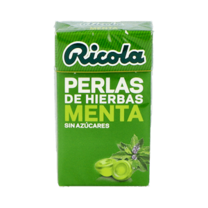 RICOLA PERLAS S/A MENTA 25 G.