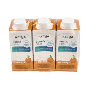 ACTUA SUERO ORAL NARANJA 3X200 ML