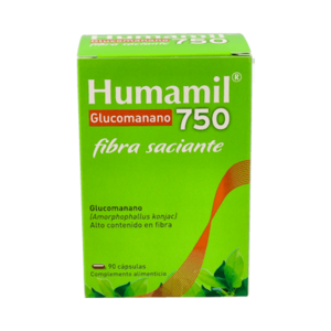 HUMAMIL GLUCOMANANO 750 MG  90 CAPSULAS